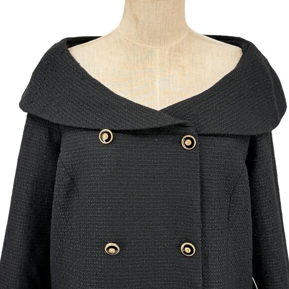 Tuckernuck Womens Black Tweed Blanche Dress Double Breasted Size XXL NWT - Picture 3 of 9